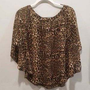 Rue 21 Leopard Print Top Size Small